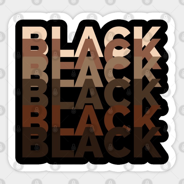 Black AF Sticker by The Tipsy Auntie